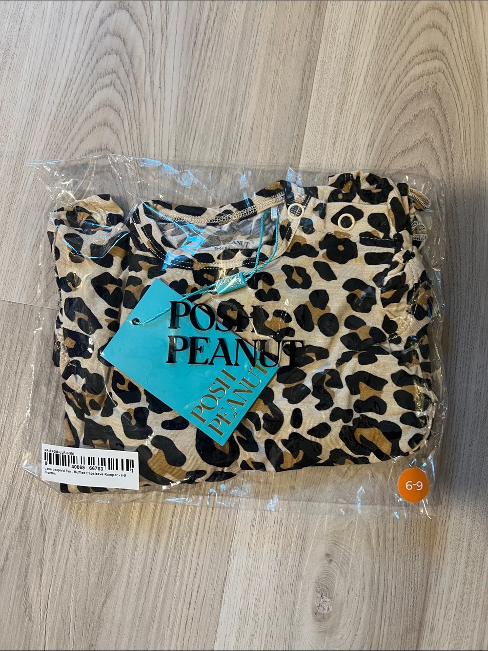 Posh Peanut Lana Leopard Print Romper - Tan, Black & Brown